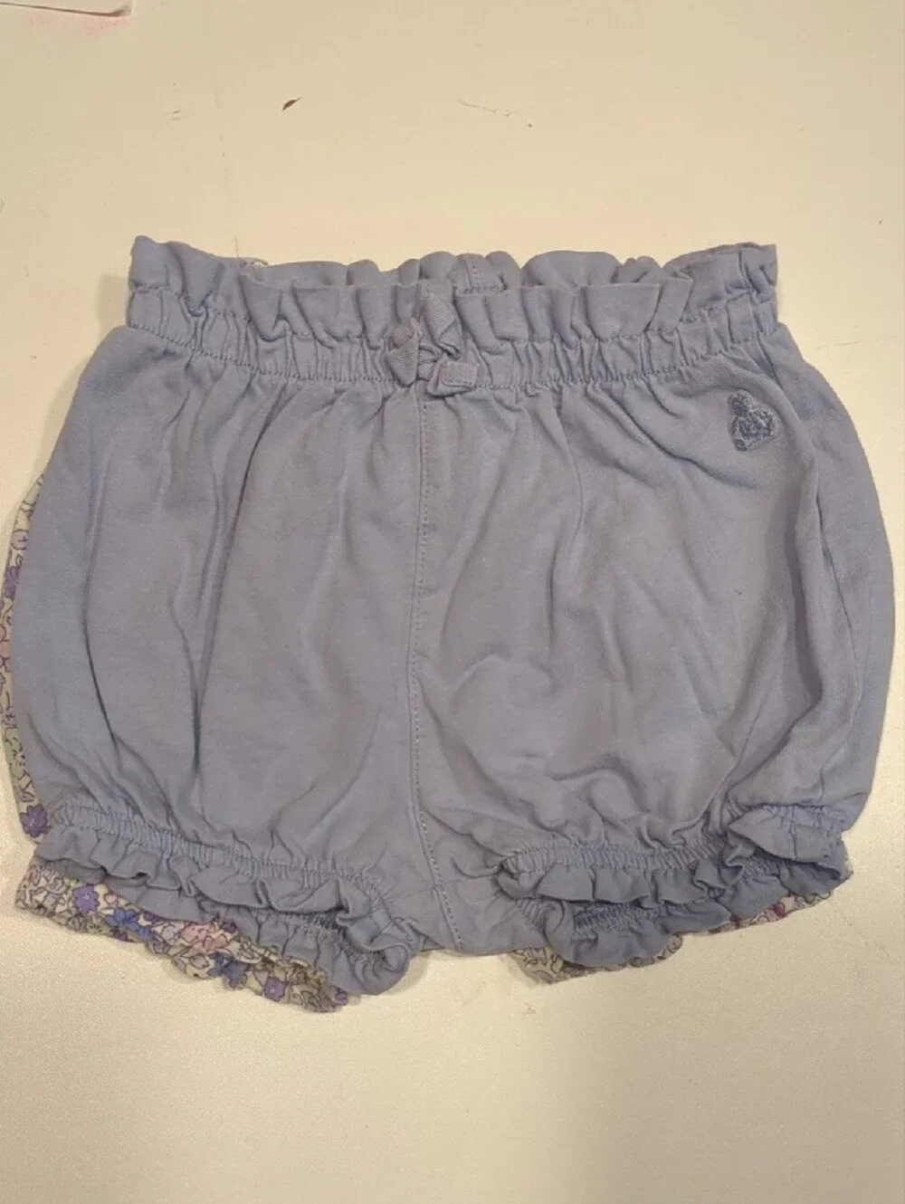 GAP Floral Print & Light Blue Baby Bloomers Set